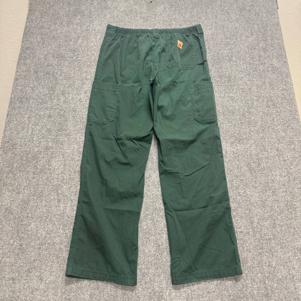 Carhartt Ripstop Multi-Cargo Scrub Pants Mens 34x30 Green Workwear Faded